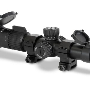 Monstrum G3 1-4x24 First Focal Plane FFP Rifle Scope with Illuminated MX1Reticle | Black