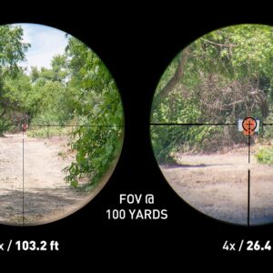 Monstrum G3 1-4x24 First Focal Plane FFP Rifle Scope with Illuminated MX1Reticle | Black