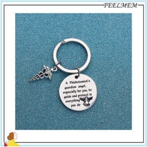 FEELMEM Pilot Prayer Keychain Drive Safe Jewelry Gift for Pilot A Pilot’s Guardian Angel Protect in Everything You Do Safe Travels Keychain for Pilot New Pilot Gift Aviation Jewelry (Pilot)