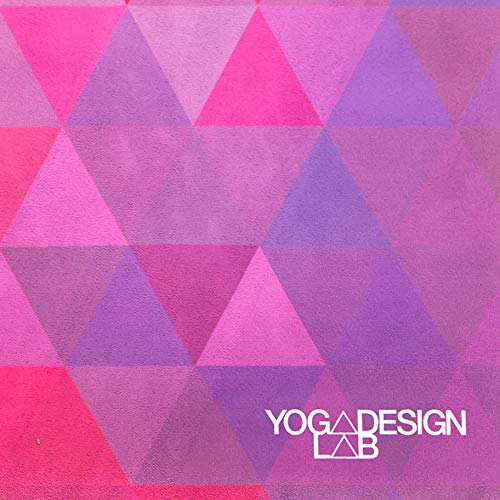 YOGA DESIGN LAB | Travel Yoga Mat | 2-in-1 Mat+Towel | Lightweight, Foldable, Eco Luxury | Ideal for Hot Yoga, Bikram, Pilates, Barre, Sweat | 1.5mm Thick | Includes Strap (Tribeca Sand, 1.5mm)