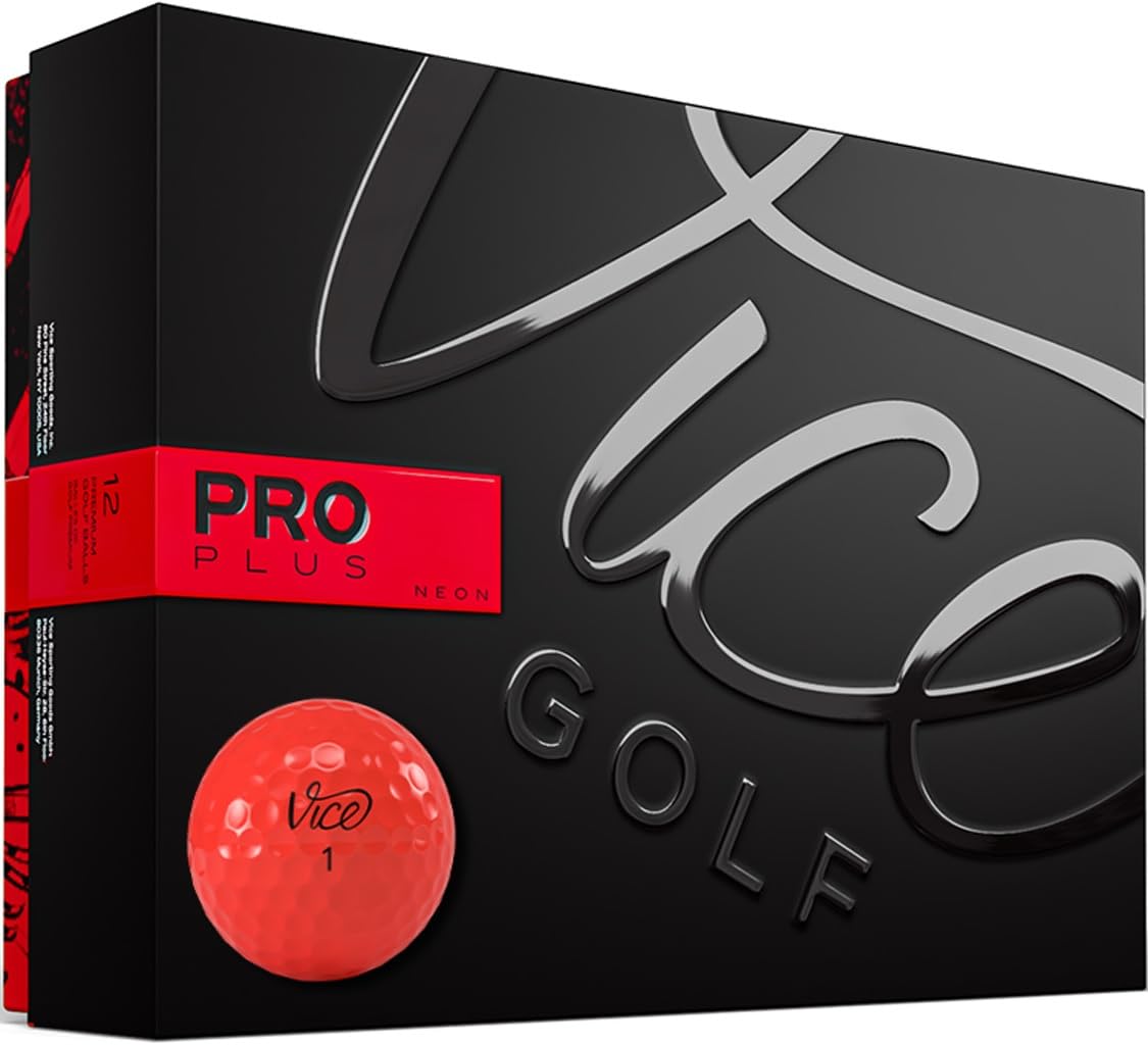 VICE Golf Pro Plus Red Golf Balls