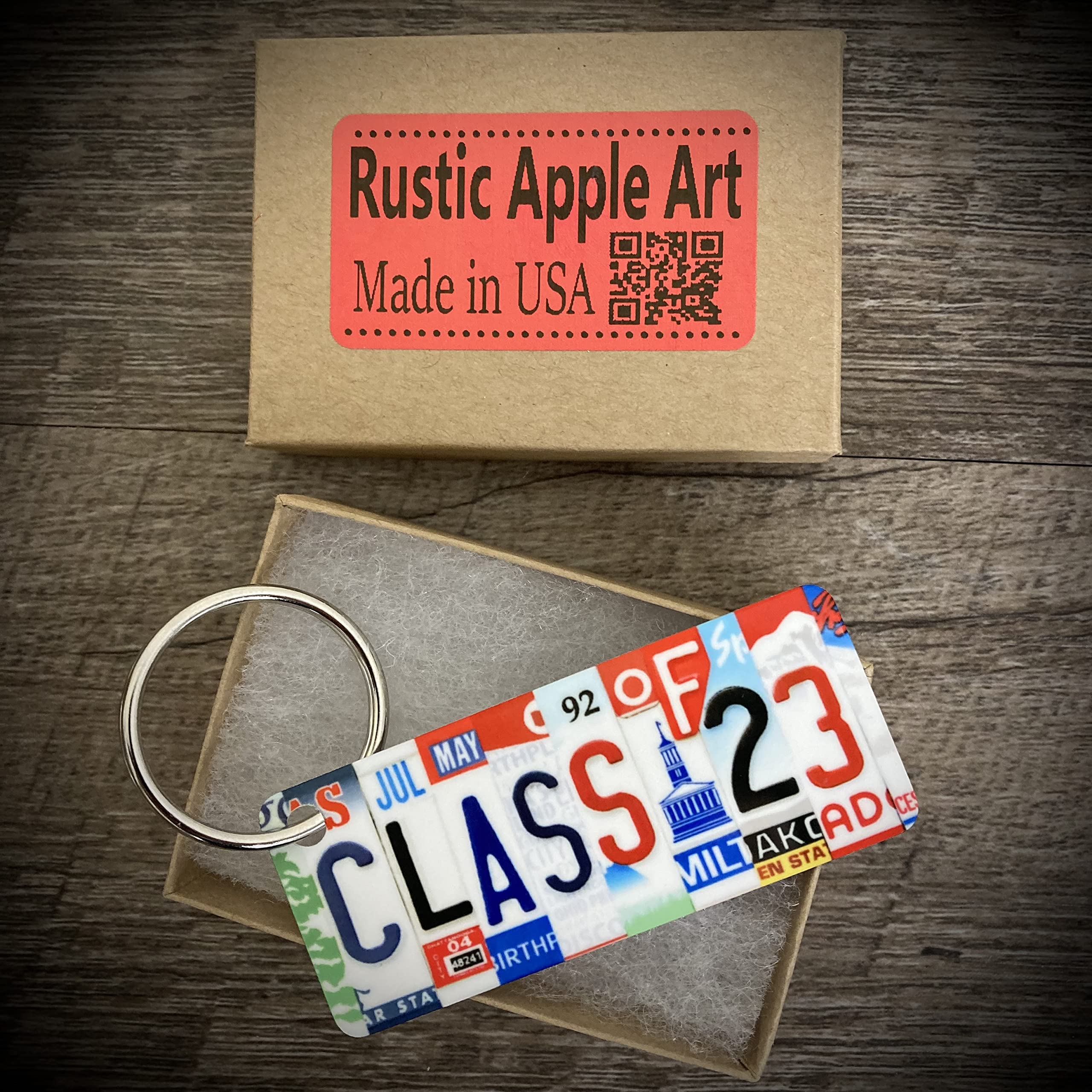 Class of 2023 License Plate Keychain, Made in USA, Class of 2023 gift, Class of 23 gift, Teen Gift, Class of 23 keychain