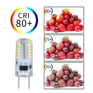 Nobranded G8 LED Bulb,WTINTELL G8 Bi-Pin Equivacent to 20W-25W T4 G8 Halogen Bulb,Dimable,Daylight White 5000K AC110V/120V/130V(10Pack).