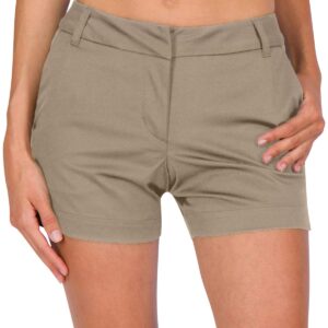 Three Sixty Six Womens Golf Shorts 4 ½ Inch Inseam - Quick Dry Active Shorts with Pockets, Athletic and Breathable