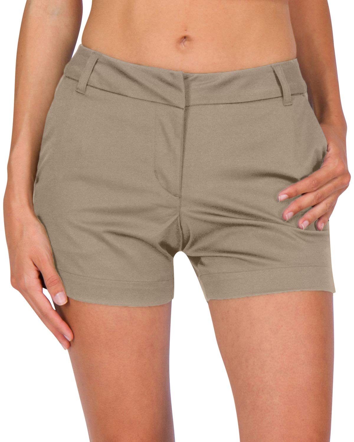 Three Sixty Six Womens Golf Shorts 4 ½ Inch Inseam - Quick Dry Active Shorts with Pockets, Athletic and Breathable