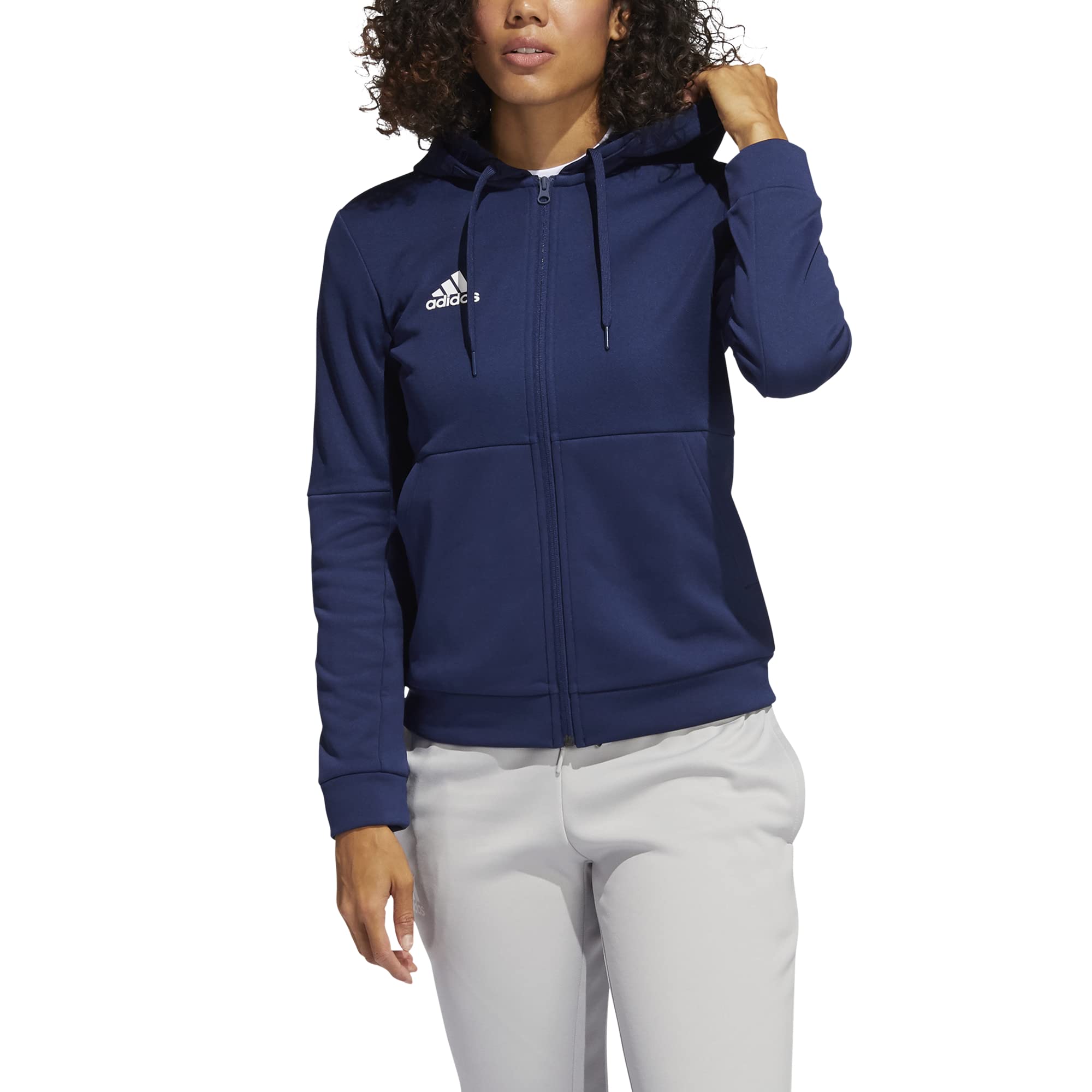 adidas Issue Full Zip Jacket - Women's Casual M Team Navy Blue/White