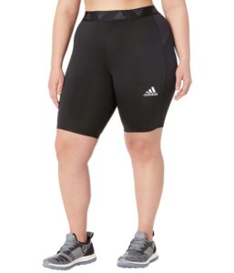 adidas men's techfit short tights, black, large