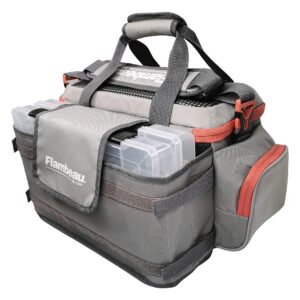 Evolution Outdoors FL30006: 5007 Pro-Angler Zerust Tackle Bag (Grey/Red) - Includes 3 Trays