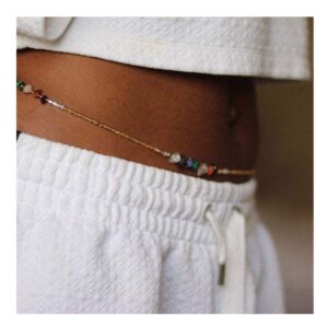 Waist Beads Jewelry Summer Beach Shell Bead Waist Chain Bikini Bead Belly Chains Body Jewelry, Bead Waist Chain for Summer Beach