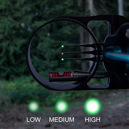 Viper Archery Micro-USB Rechargeable 3-Stage Universal Bow Sight Light with New 15-Minute Built-in Timer