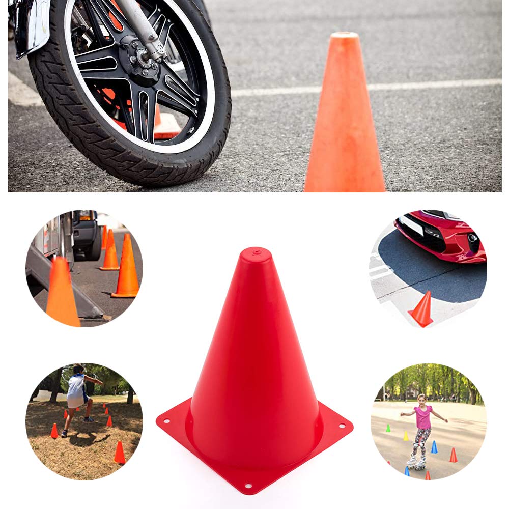 20 PCS 7 Inch Plastic Agility Cones for Kids-Mini Traffic Safety Cones-Construction Agility Cones for Party,Drills,Basketball,Soccer,5 colors