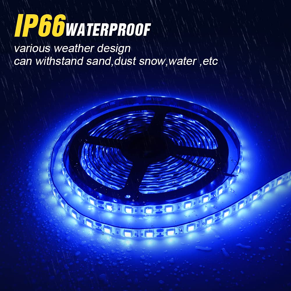 Obcursco Pontoon LED Light Strip, Waterproof Marine LED Light Boat Interior Light Boat Deck Light for Night Fishing. Ideal for Pontoon and Fishing Boat (Blue)