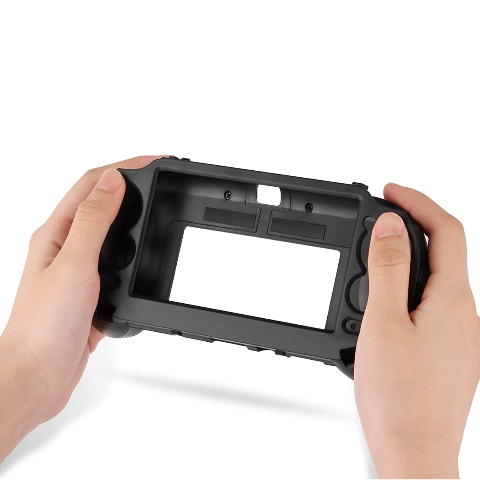 L2 R2 Trigger Hand Grip Shell Controller Protective Case for Sony PS Vita 1000 (Black)