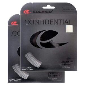 solinco confidential tennis string - 2 pack - 17 (1.20)