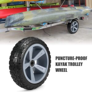 LIXADA 10" Kayak Trolley Tire Kayak Trailer Tire Puncture-Proof Tire Wheel for Kayak Canoe Trolley Cart Replacement Tire Wheel 1pc