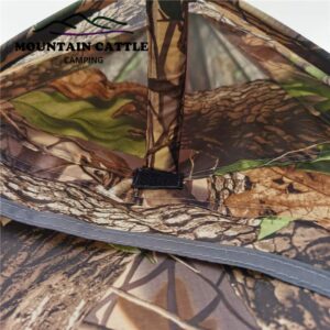 Ultralight Tipi Hot Tent with Fire Retardant Flue Pipes Window Teepee,3.4lb(Camouflage)