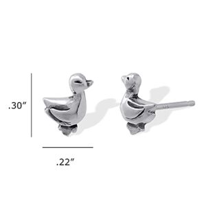 Boma Jewelry Sterling Silver Duck Stud Earrings