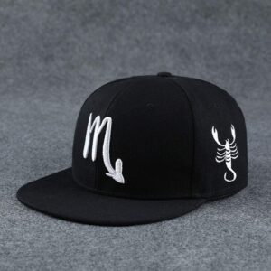 Kangqifen Men Women Baseball Caps Constellation Zodiac 12 Snapback Hats(Scorpio)