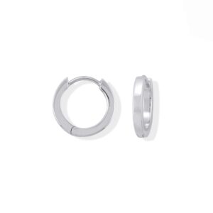 Boma Jewelry Sterling Silver Classic Huggie Hoop Earrings