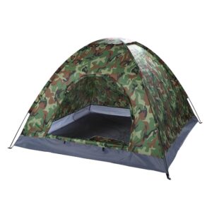 Portable Camping Tent Picnicing Fishing Hiking Canopy Tent,Camouflage Camping Dome Tent for 3-4 Person