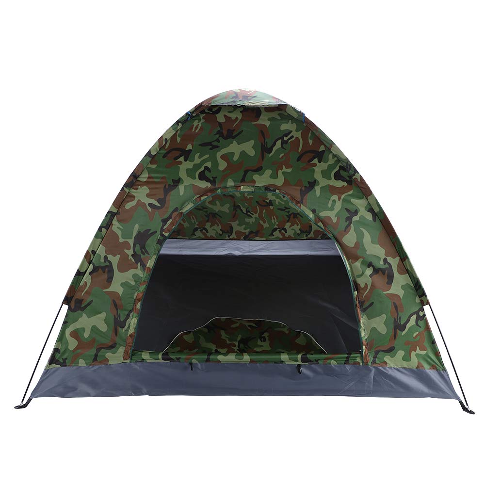 Portable Camping Tent Picnicing Fishing Hiking Canopy Tent,Camouflage Camping Dome Tent for 3-4 Person