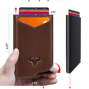 Bigant Mens Slim Wallet Card Holder, Aluminium Money Clip Wallet fot Gift Men 8 Cards,RFID Blocking