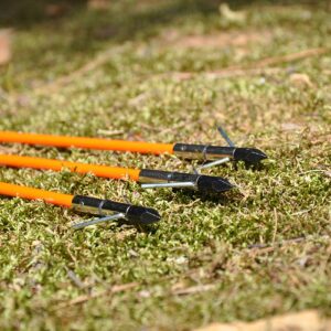 Pocket Shot Bow Fishing Arrows (3 Pack) with Slide, 2 Barb.