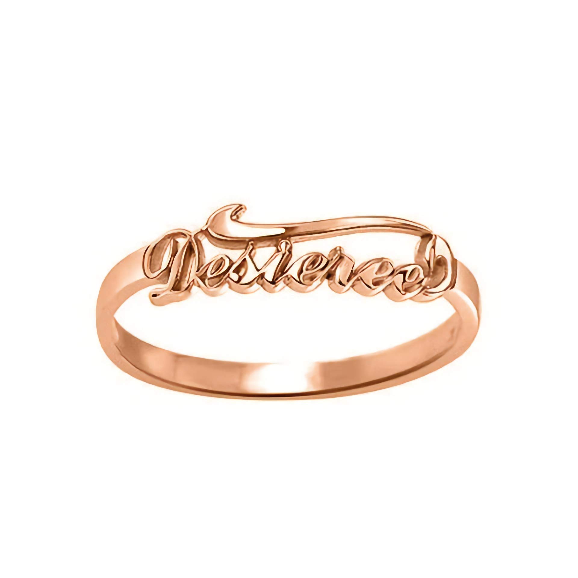 PELOVNY Personalized Name Ring Customized Letter Promise Rings Custom Wedding Engagement Friendship Jewelry Gift for Women Men Couples