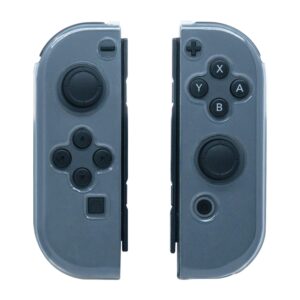 mcbazel dobe transparency soft tpu protective cover case for ns switch/switch oled joy-con controllers