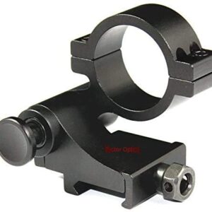 Vector Optics Rubber Armored 3X Magnifier Holographic Red Dot Sight Scope Flip to Side QD Weaver Mount Color Black