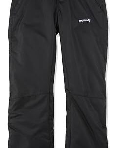 SkiGear Women's Insulated Snow Pants, Black, X-Small Tall