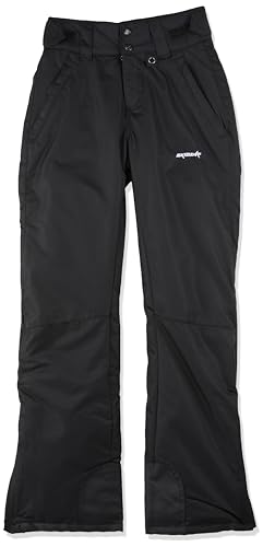 SkiGear Women's Insulated Snow Pants, Black, X-Small Tall