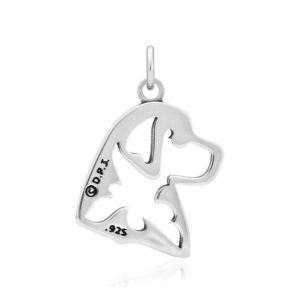 Dazzling Paws Jewelry Sterling Silver Bernese Mountain Dog Pendant Only