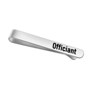 wedding officiant gift officiant tie clips wedding party appreciation gift (officiant tie clip)