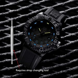 Luminox Men's Black 3050 Navy SEAL Colormark Series Rubber Watch Band