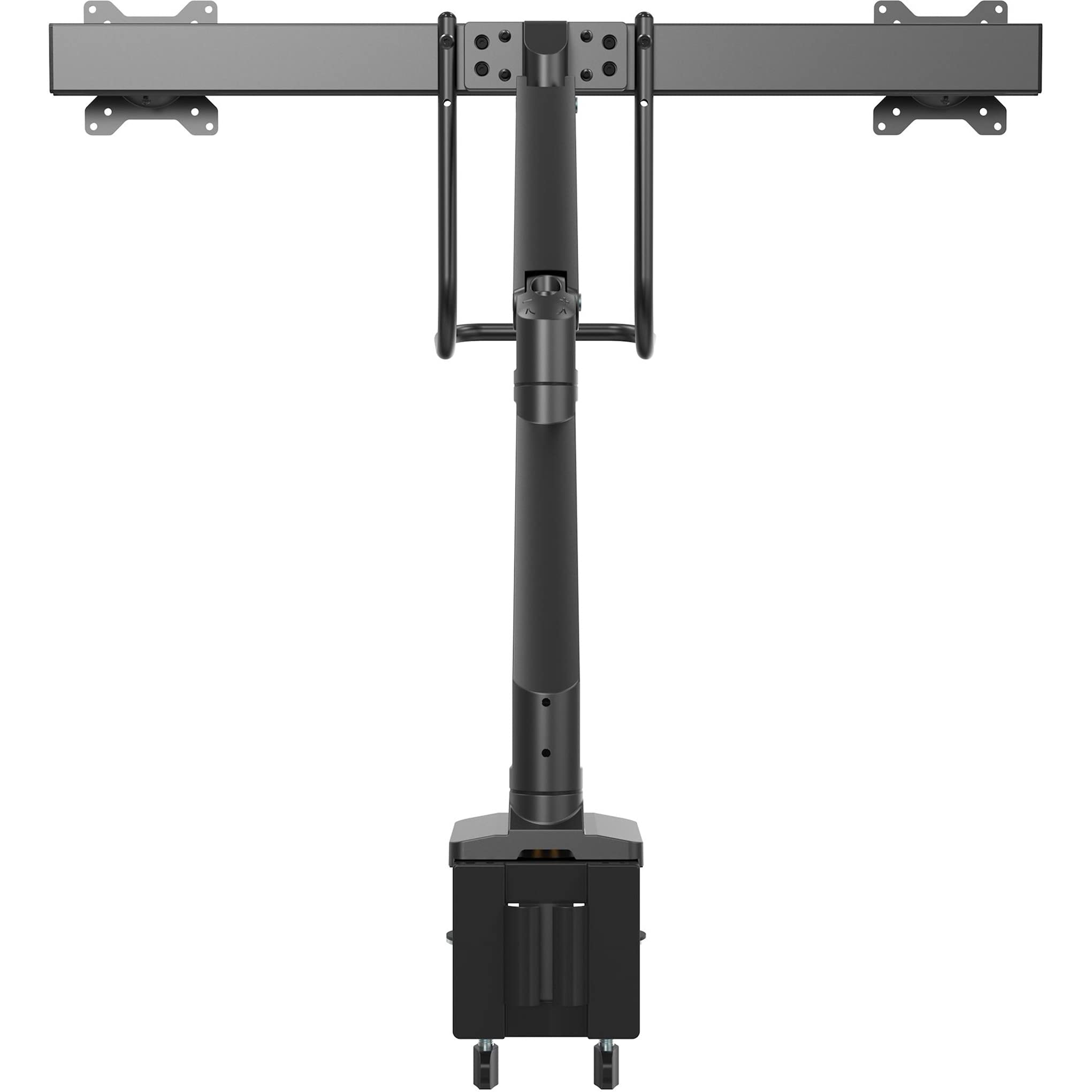 StarTech.com Desk Mount Dual Monitor Arm with USB & Audio - Slim Adjustable Dual Monitor VESA Mount for up to 32" (17.6lb/8kg) Displays - Ergonomic Articulating - C-Clamp/Grommet (ARMSLIMDUAL2USB3)