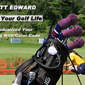 Scott Edward 1PCS Hybrid Head Cover Knit, for Fairway Wood Hybrid, with Rotating Number Tags