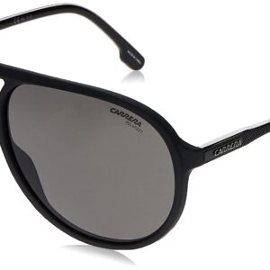 Carrera Modern Pilot Sunglasses, Black/Grey Shaded, 61