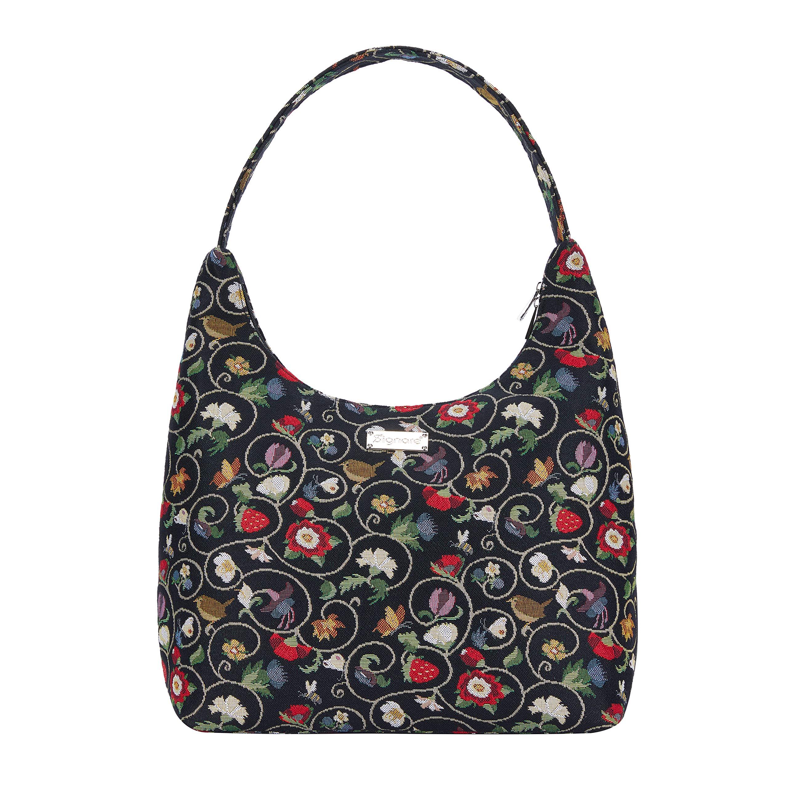 Signare Tapestry Hobo Shoulder bag Slouch Purse For Women with Jacobean Dream Design (HOBO-JACOB)