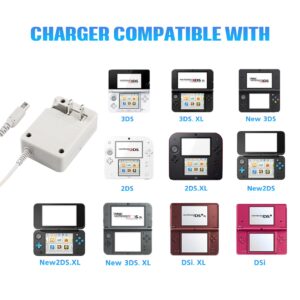 DSi Charger Kit, AC Power Adapter Charger and Stylus Pen for Nintendo DSi, Wall Travel Charger Power Cord Charging Cable