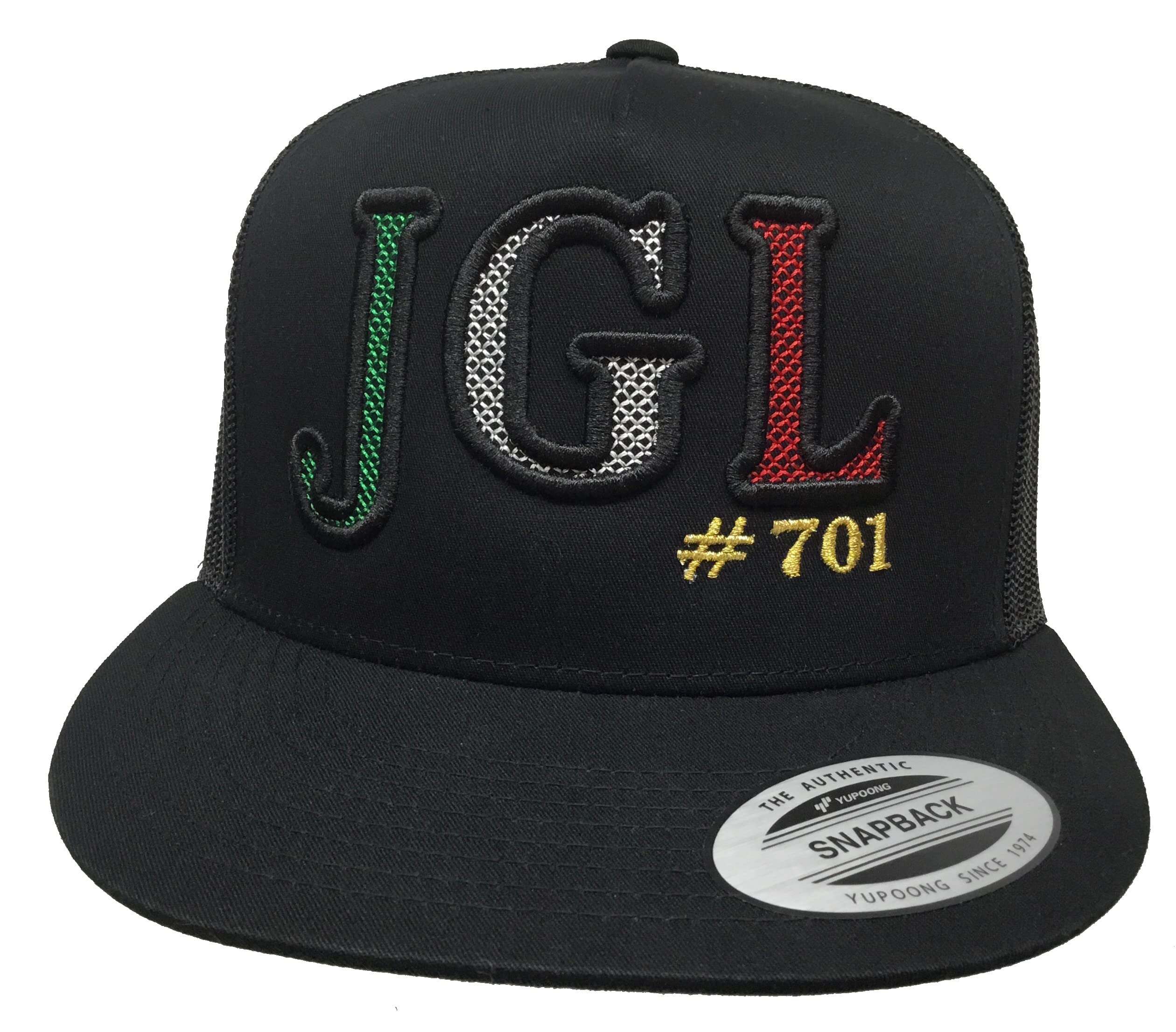 Mexico JGL Black LE Chapo GUZMÁN hat Black mesh Snapback