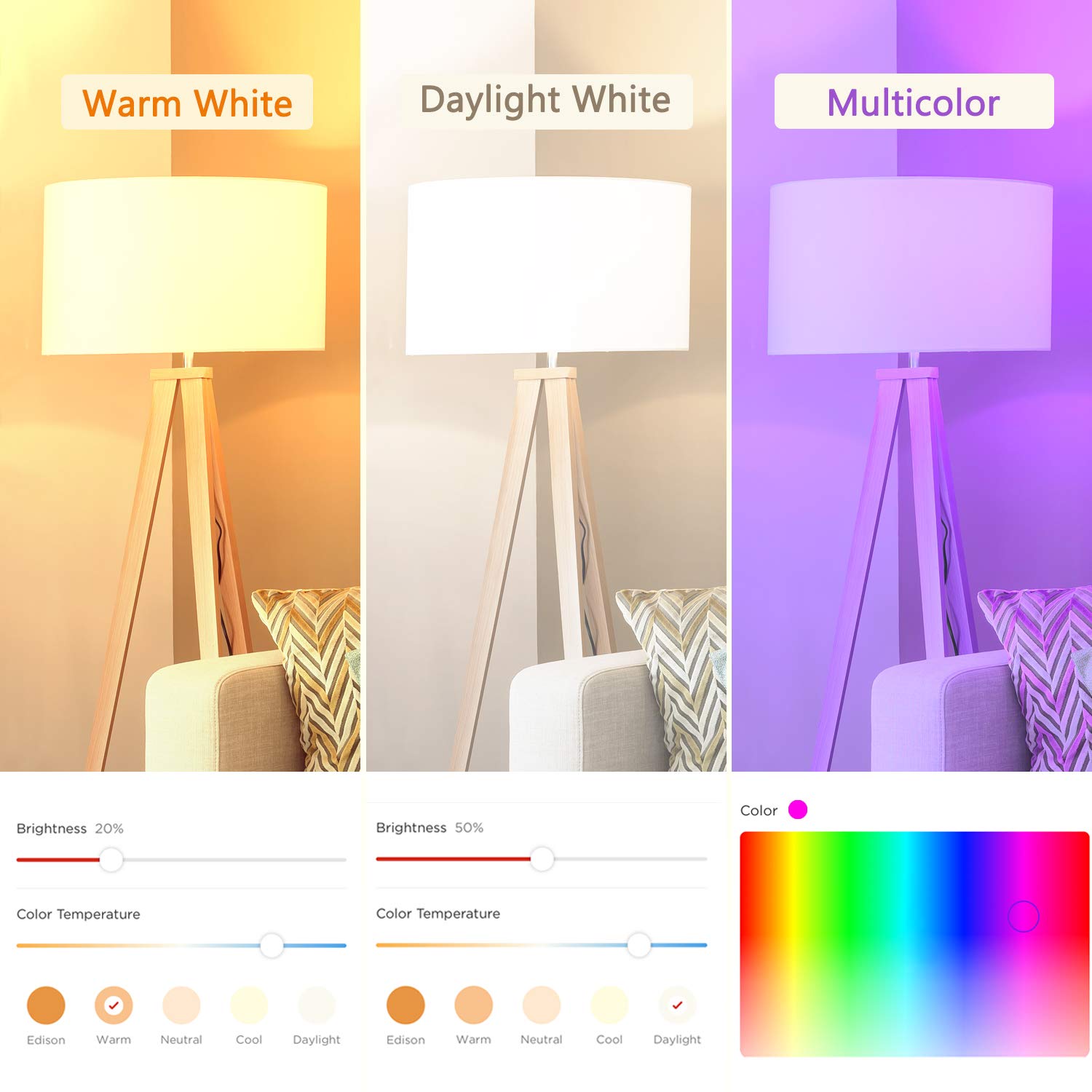 Sengled Zigbee Smart Light Bulbs, Smart Hub Required, Work with SmartThings and Echo with built-in Hub, Voice Control with Alexa and Google Home, Color Changing E12 Candelabra Light Bulbs 40W 2 Pack