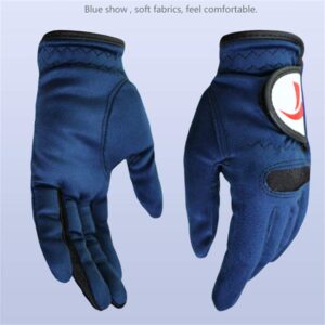 Women Golf Gloves Outdoor Sports Golf Gloves Super Fiber Cloth Elastic Breathable Lady 1Pair Golf Gloves