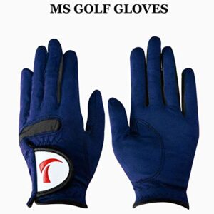 Women Golf Gloves Outdoor Sports Golf Gloves Super Fiber Cloth Elastic Breathable Lady 1Pair Golf Gloves