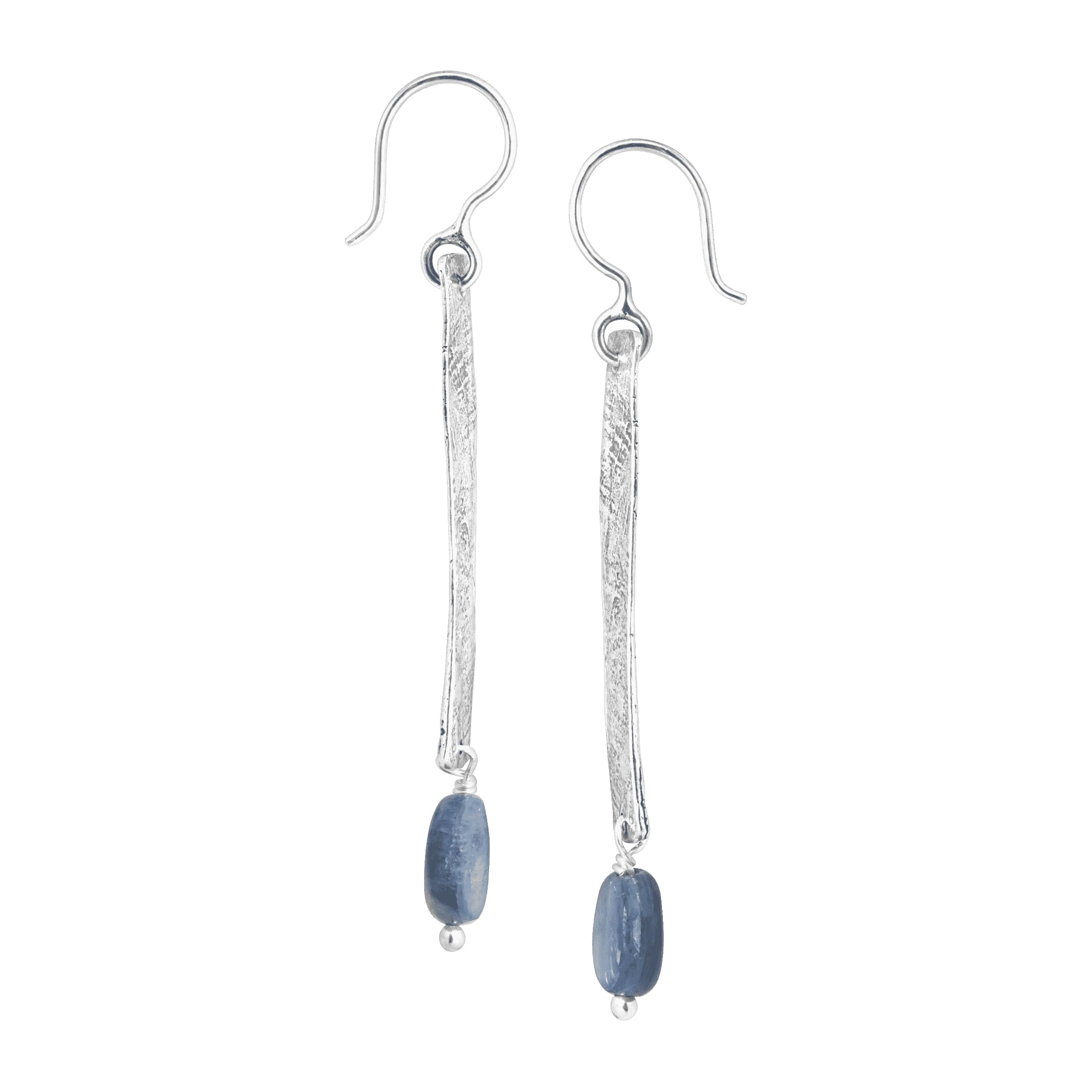 Silpada 'World Ocean' Natural Kyanite Rectangular Drop Earrings in Sterling Silver