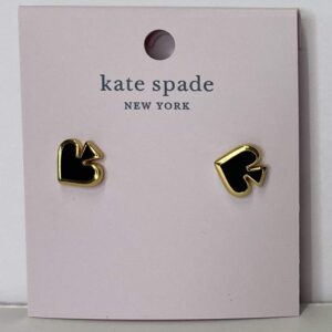 Kate Spade New York Everyday Spade Stud Earrings (Black)