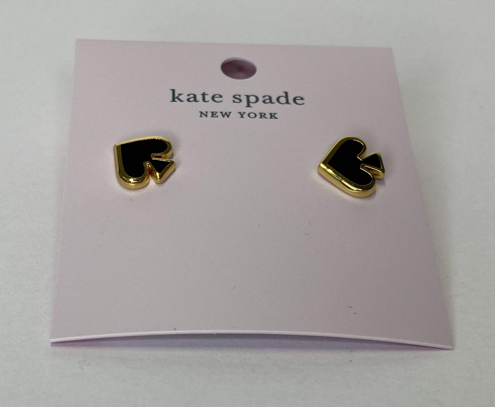 Kate Spade New York Everyday Spade Stud Earrings (Black)