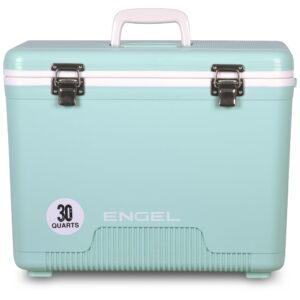 Engel UC30 30qt Leak-Proof, Air Tight, Drybox Cooler and Hard Shell Lunchbox for Men and Women in Seafoam