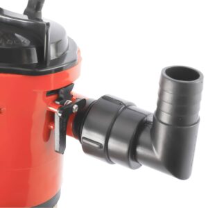 Livewell Pump, 12V 800GPH 4.0A Live Bait Tank Aerator Submersible Cartridge Boat Bilge Pump