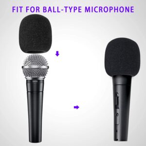 6 PCS Handheld Microphone Windscreen - Mic Pop Filter for Studio Microphone, Bluetooth Handheld Microphone and Wireless Handheld Microphone, Microphone Cover for Singing Handheld Mic by YOUSHARES